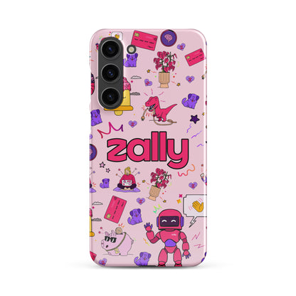 Zally pattern on baby pink | Snap case for Samsung®