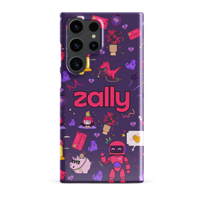 Zally pattern on dark purple | Snap case for Samsung®