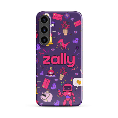 Zally pattern on dark purple | Snap case for Samsung®