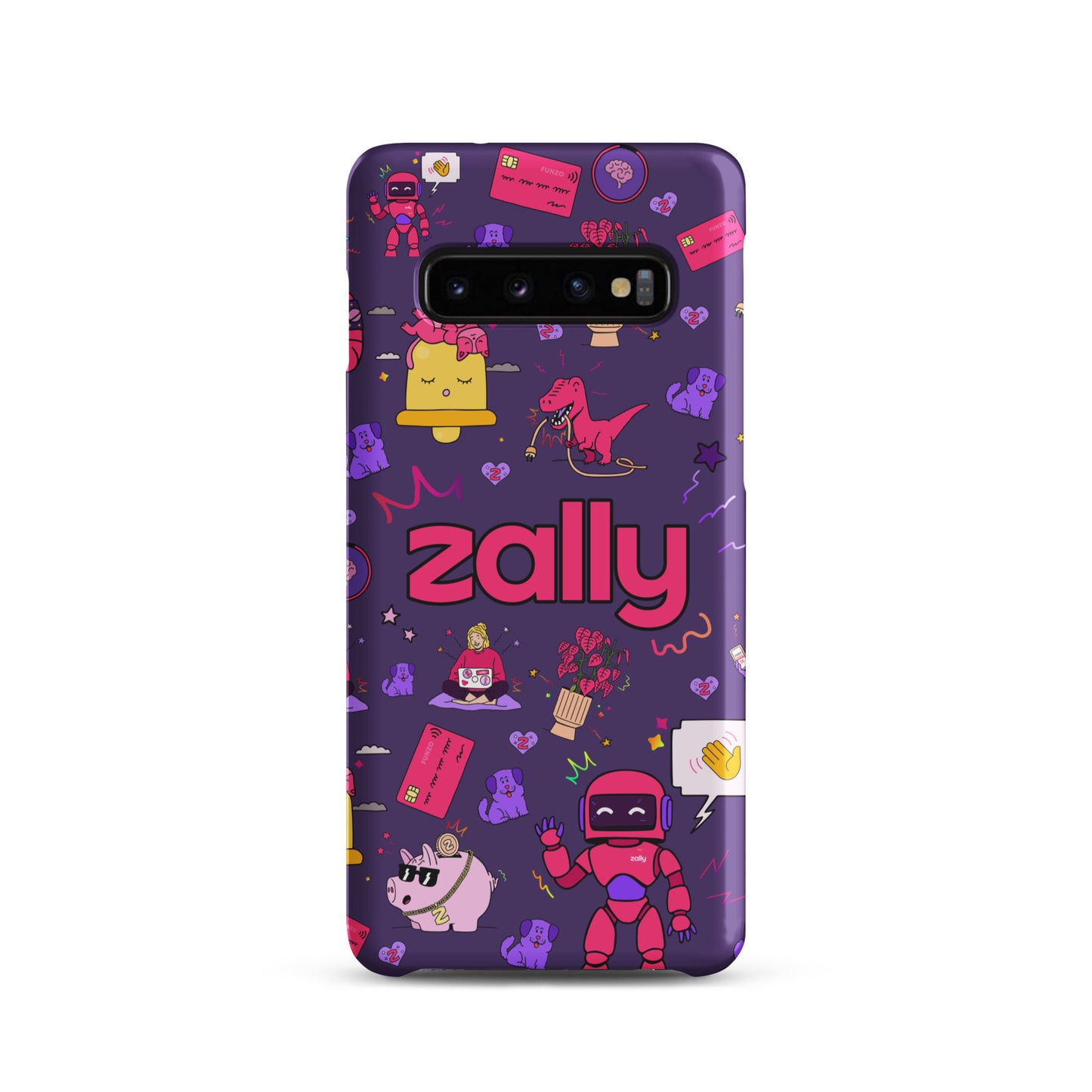 Zally pattern on dark purple | Snap case for Samsung®