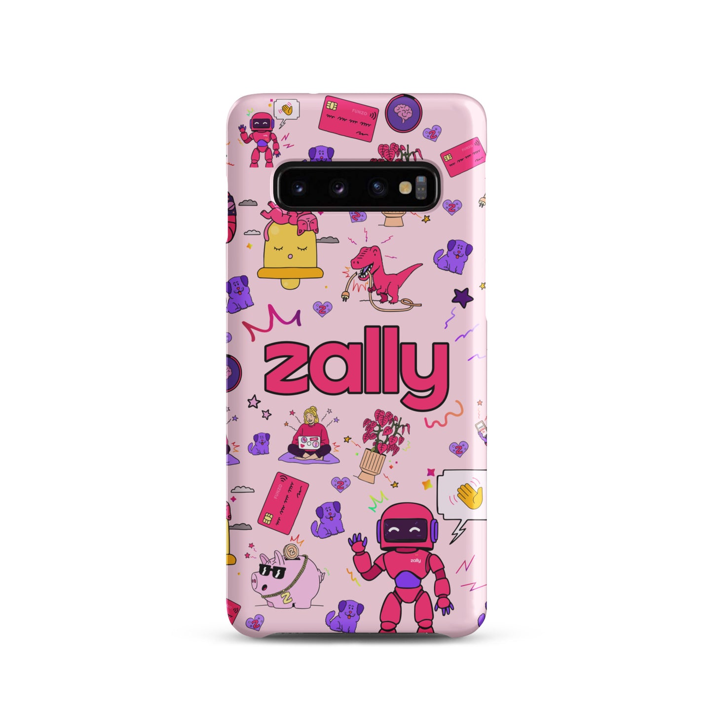 Zally pattern on baby pink | Snap case for Samsung®