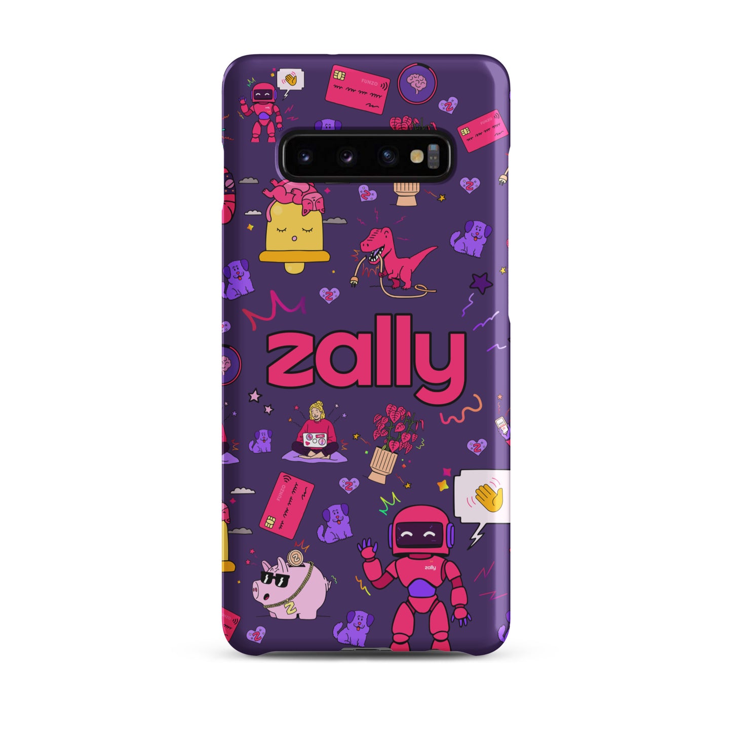 Zally pattern on dark purple | Snap case for Samsung®