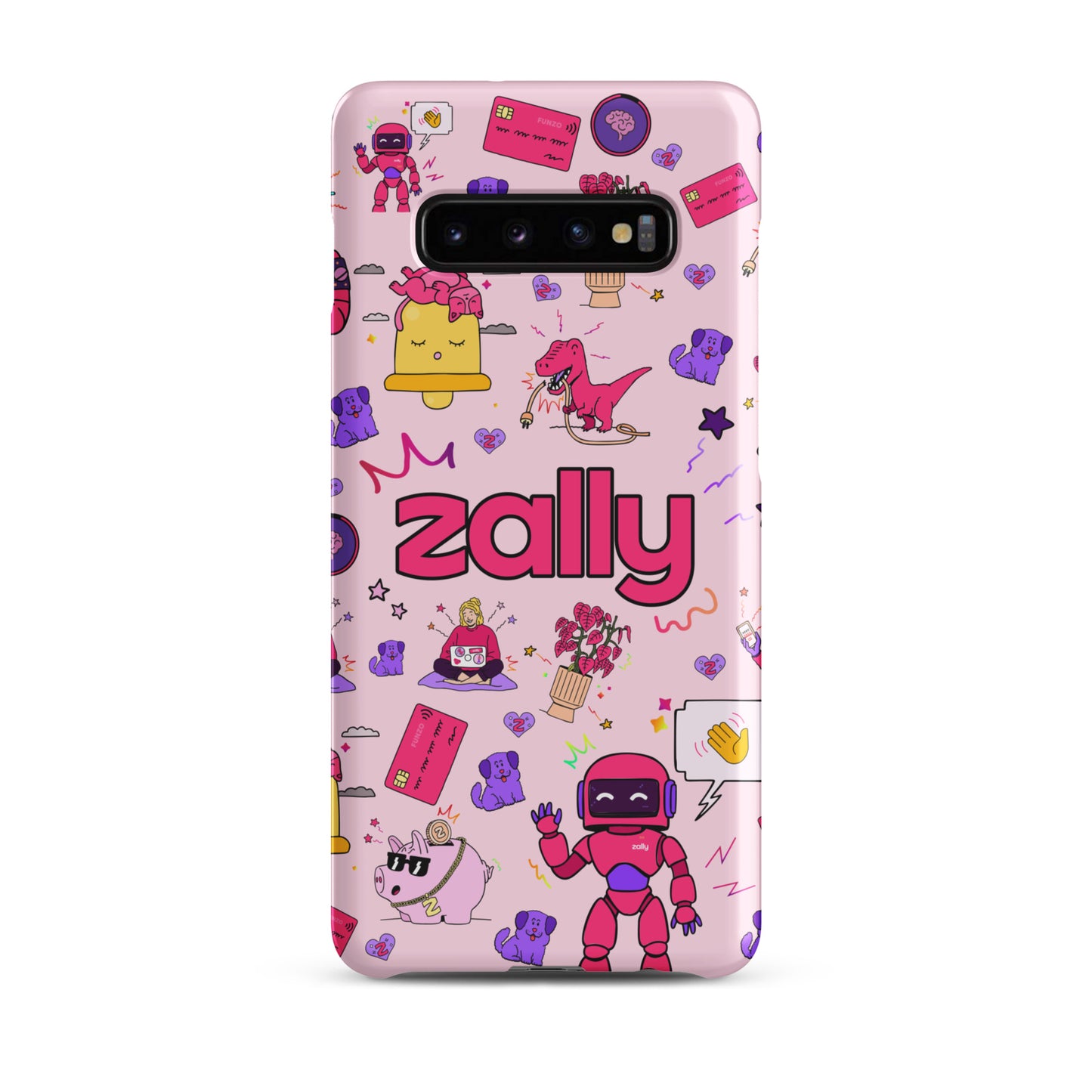 Zally pattern on baby pink | Snap case for Samsung®