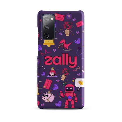 Zally pattern on dark purple | Snap case for Samsung®