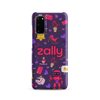 Zally pattern on dark purple | Snap case for Samsung®