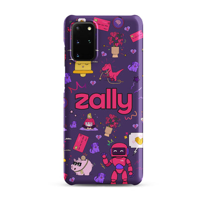 Zally pattern on dark purple | Snap case for Samsung®