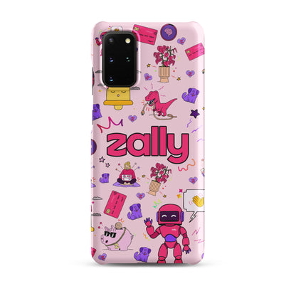 Zally pattern on baby pink | Snap case for Samsung®