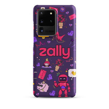 Zally pattern on dark purple | Snap case for Samsung®