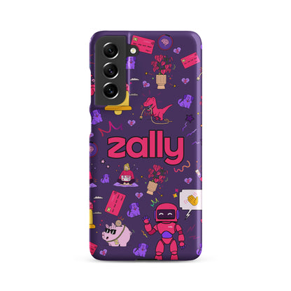 Zally pattern on dark purple | Snap case for Samsung®