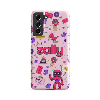 Zally pattern on baby pink | Snap case for Samsung®