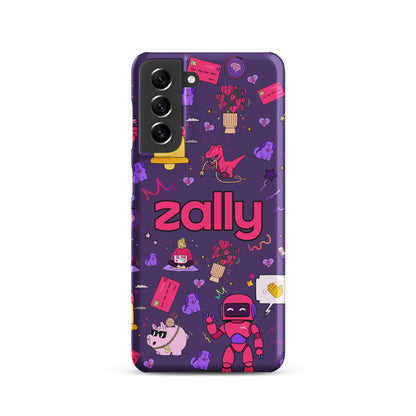 Zally pattern on dark purple | Snap case for Samsung®