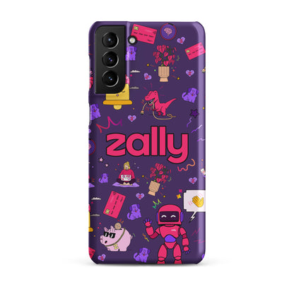 Zally pattern on dark purple | Snap case for Samsung®