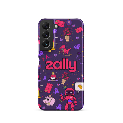 Zally pattern on dark purple | Snap case for Samsung®