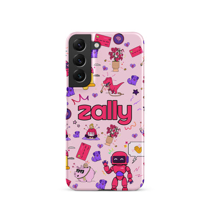 Zally pattern on baby pink | Snap case for Samsung®