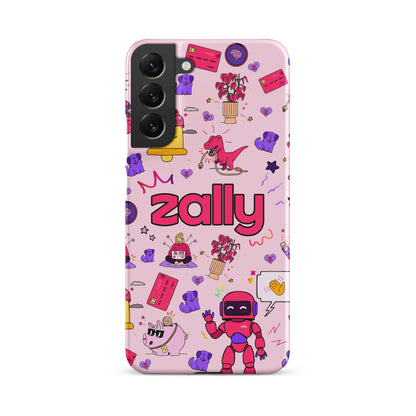 Zally pattern on baby pink | Snap case for Samsung®