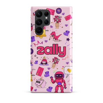 Zally pattern on baby pink | Snap case for Samsung®