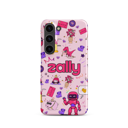 Zally pattern on baby pink | Snap case for Samsung®