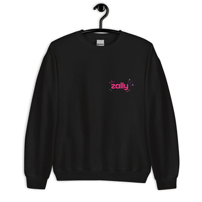 Zally motion logo front and zap and your passwords are gone back | Unisex Sweatshirt