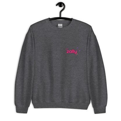 Zally motion logo front and zap and your passwords are gone back | Unisex Sweatshirt