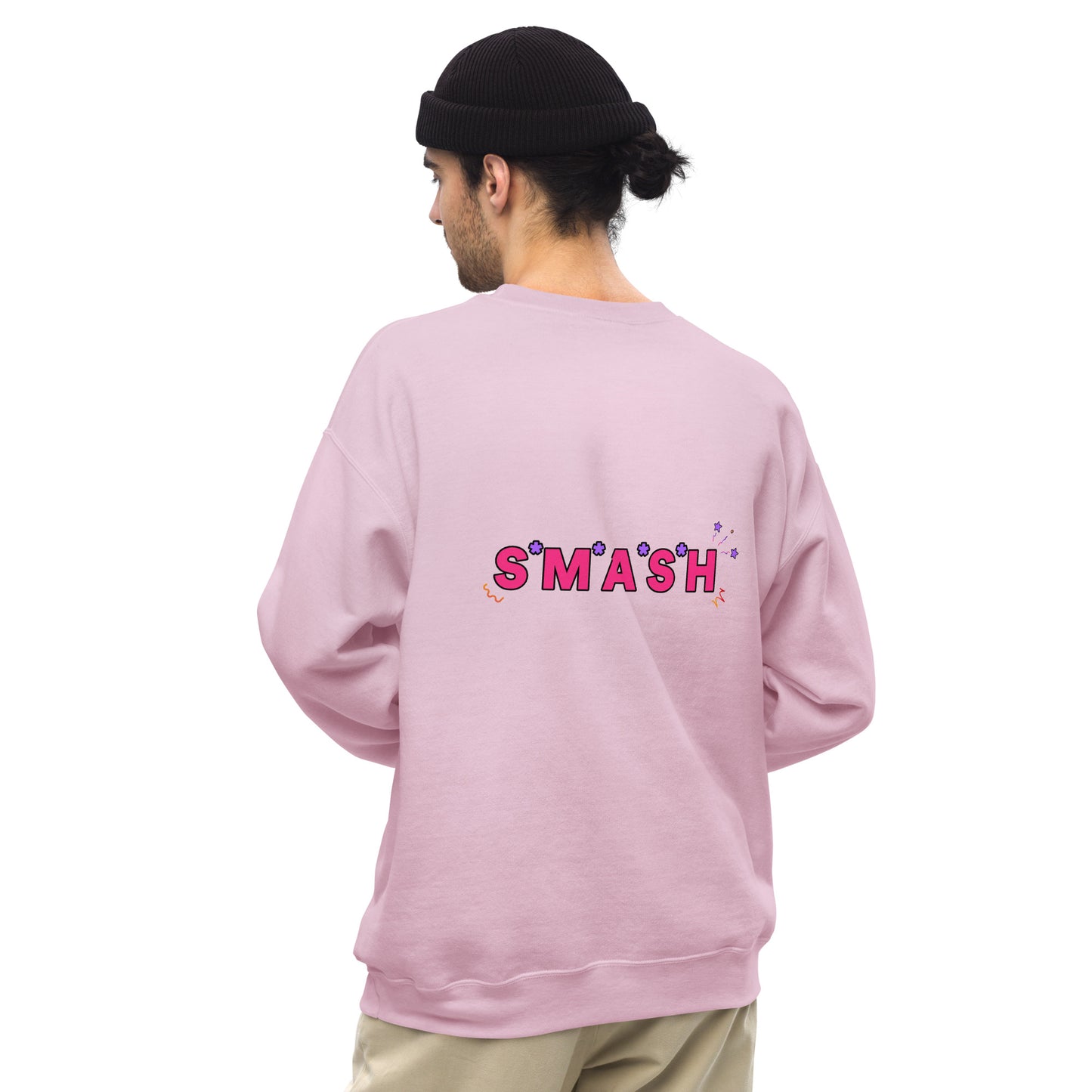 Zally motion logo front and SMASH back print | Unisex Sweatshirt