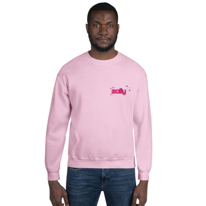 Zally motion logo front and SMASH back print | Unisex Sweatshirt