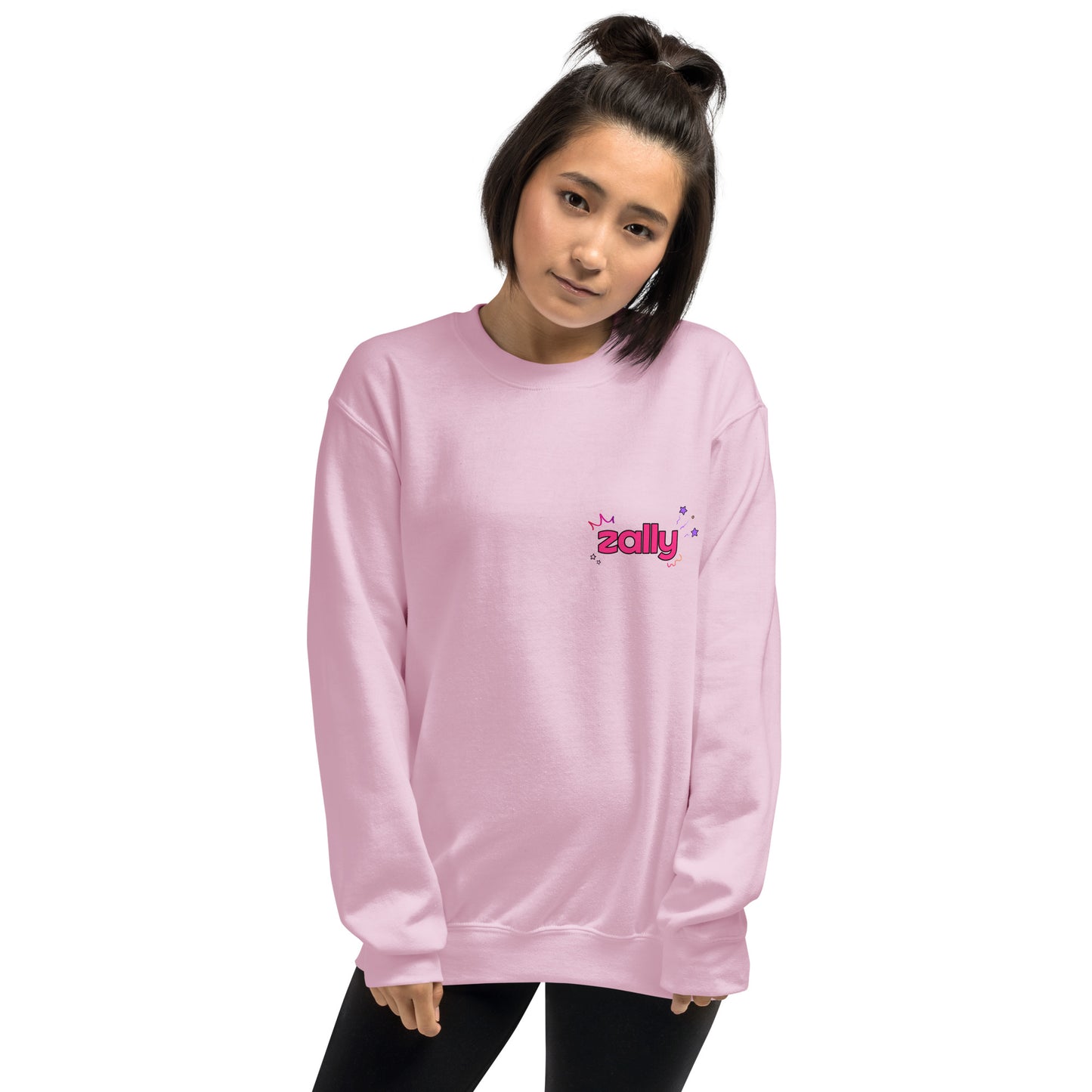 Zally motion logo front and SMASH back print | Unisex Sweatshirt