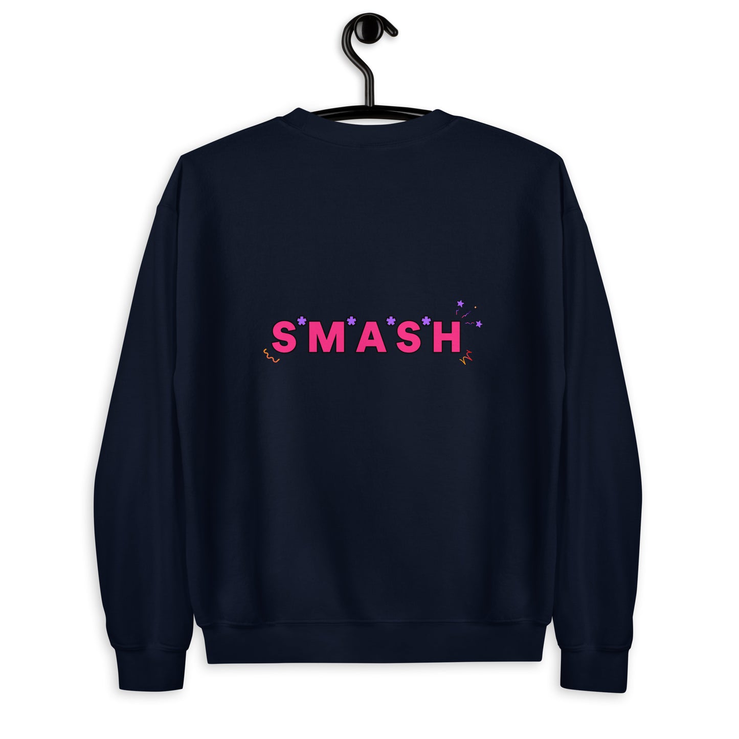 Zally motion logo front and SMASH back print | Unisex Sweatshirt