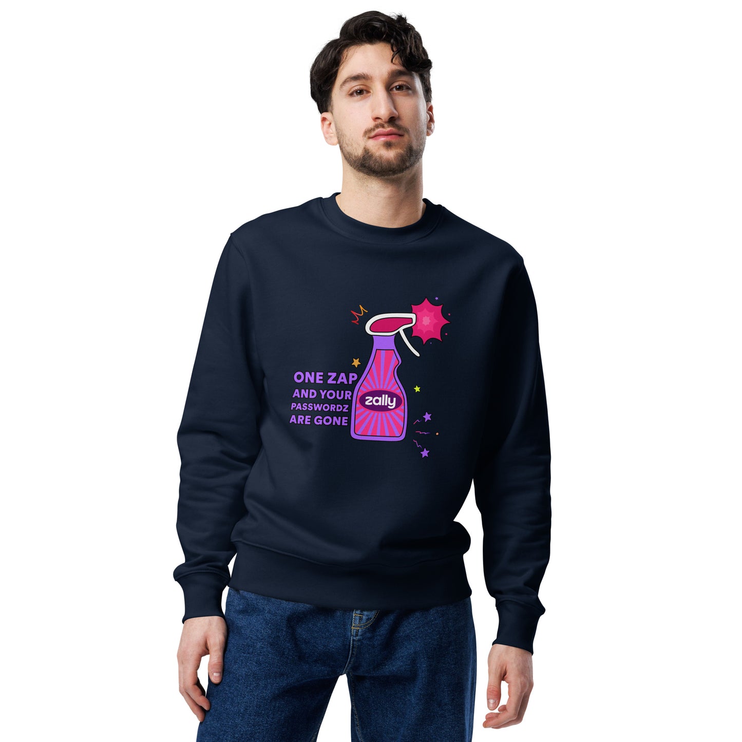 One zap and your passwordz are gone | Unisex eco sweatshirt