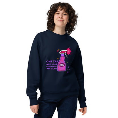 One zap and your passwordz are gone | Unisex eco sweatshirt