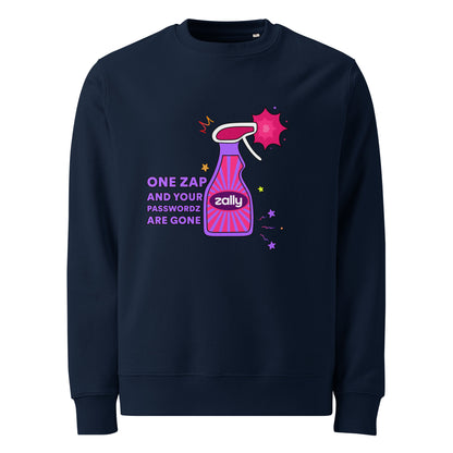 One zap and your passwordz are gone | Unisex eco sweatshirt