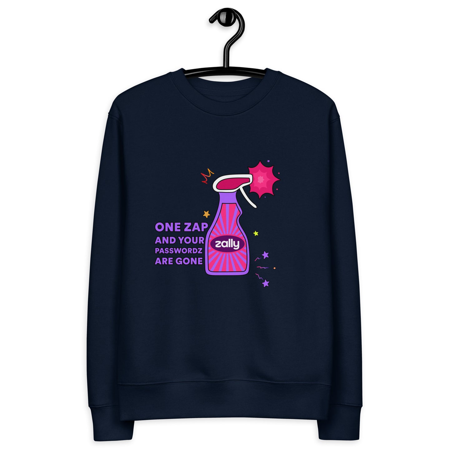 One zap and your passwordz are gone | Unisex eco sweatshirt