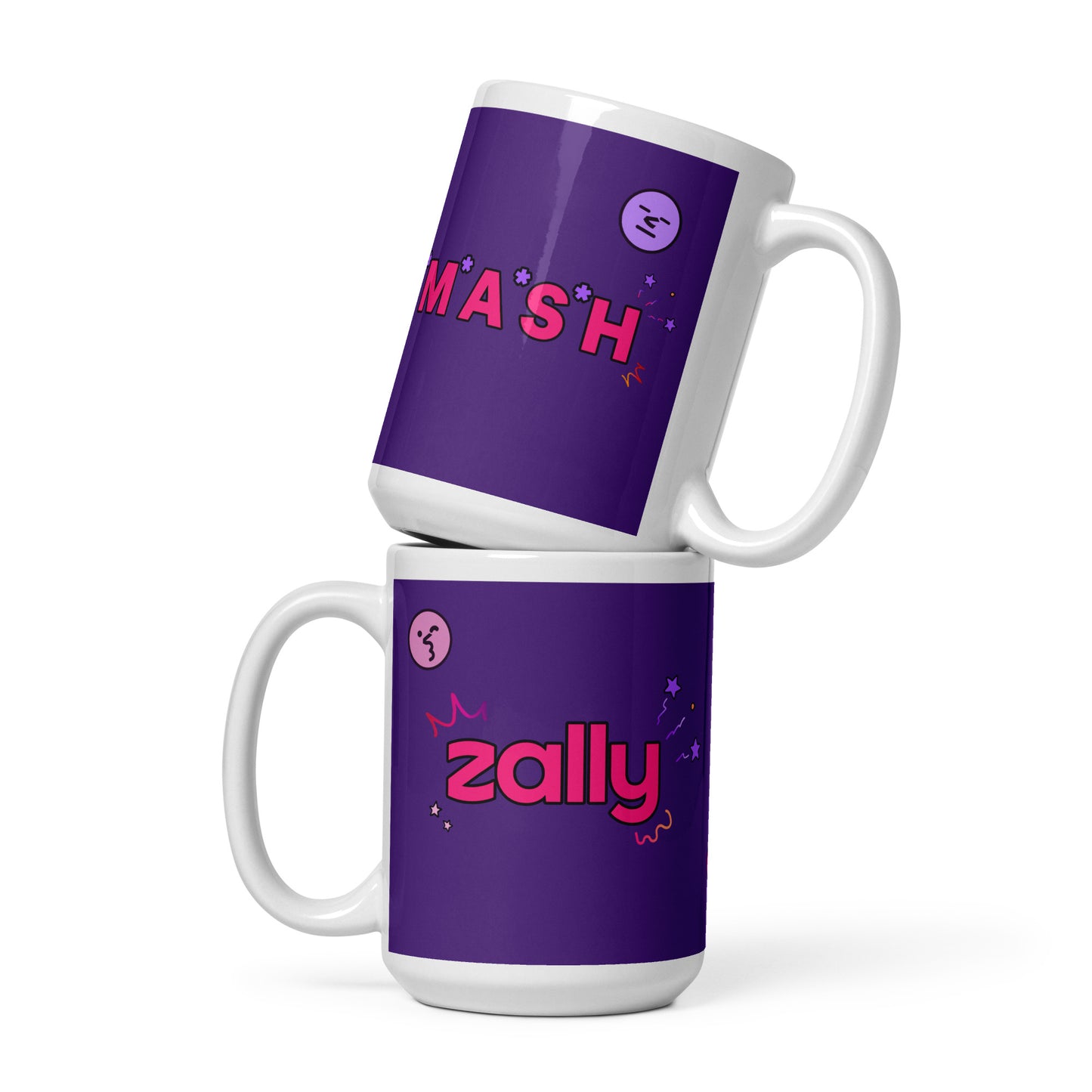 SMASH Zally motion logo | White glossy mug