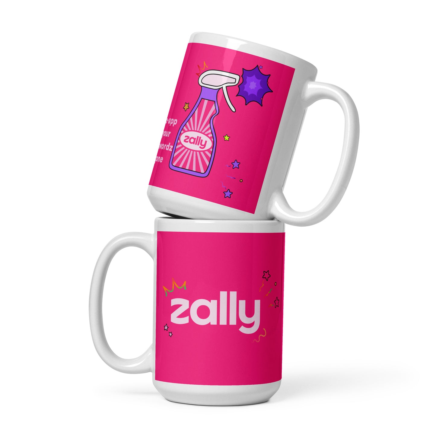 z-app and your passwordz are gone | White glossy mug