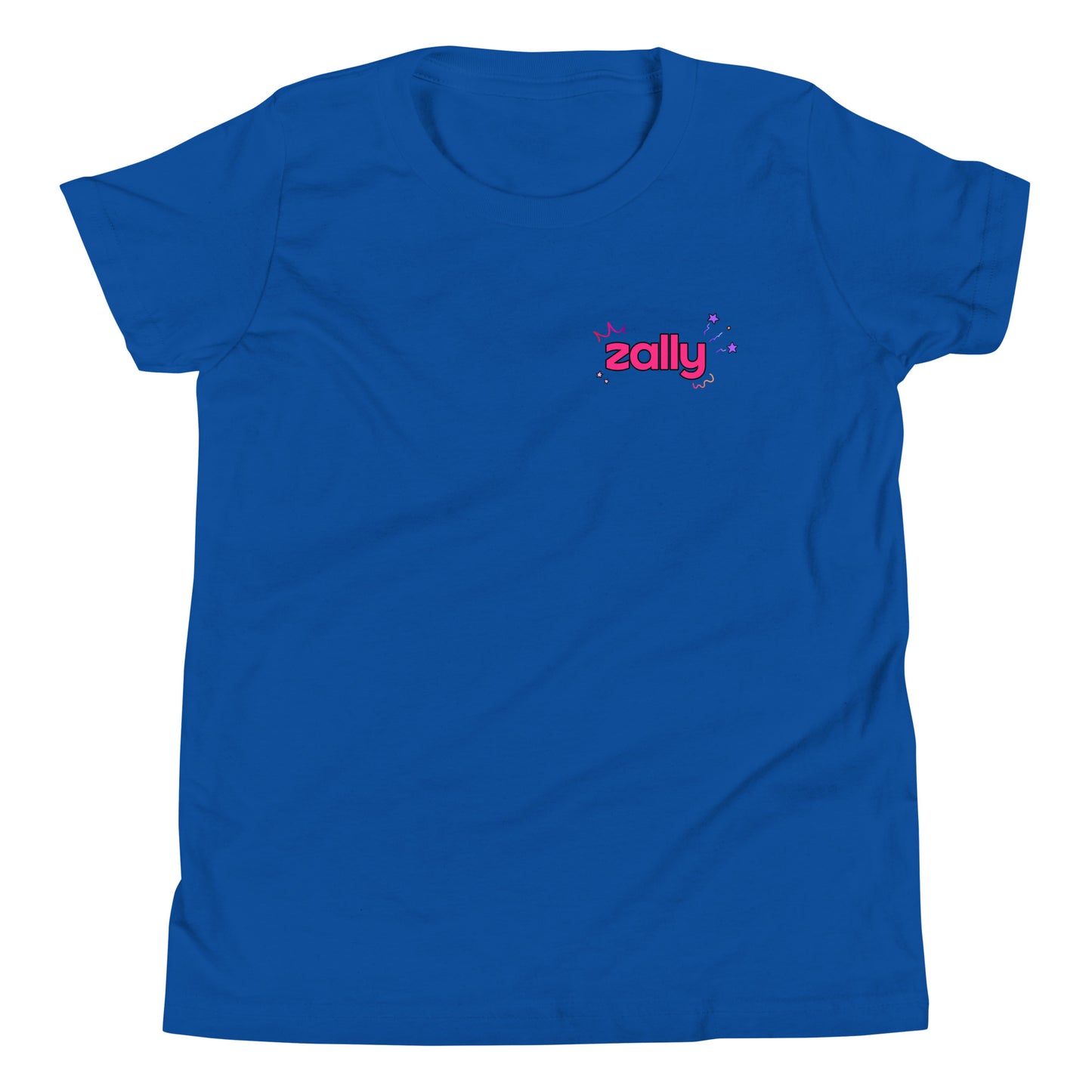 Zally motion logo and back pattern | Youth Short Sleeve T-Shirt